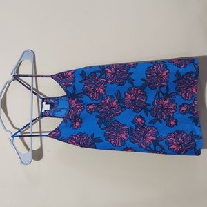 J. Crew halter back tank floral Size 4